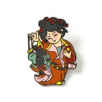 Black Myth Wukong Zhu BajIe Spider Sister Badge Metal Fridge Magnet